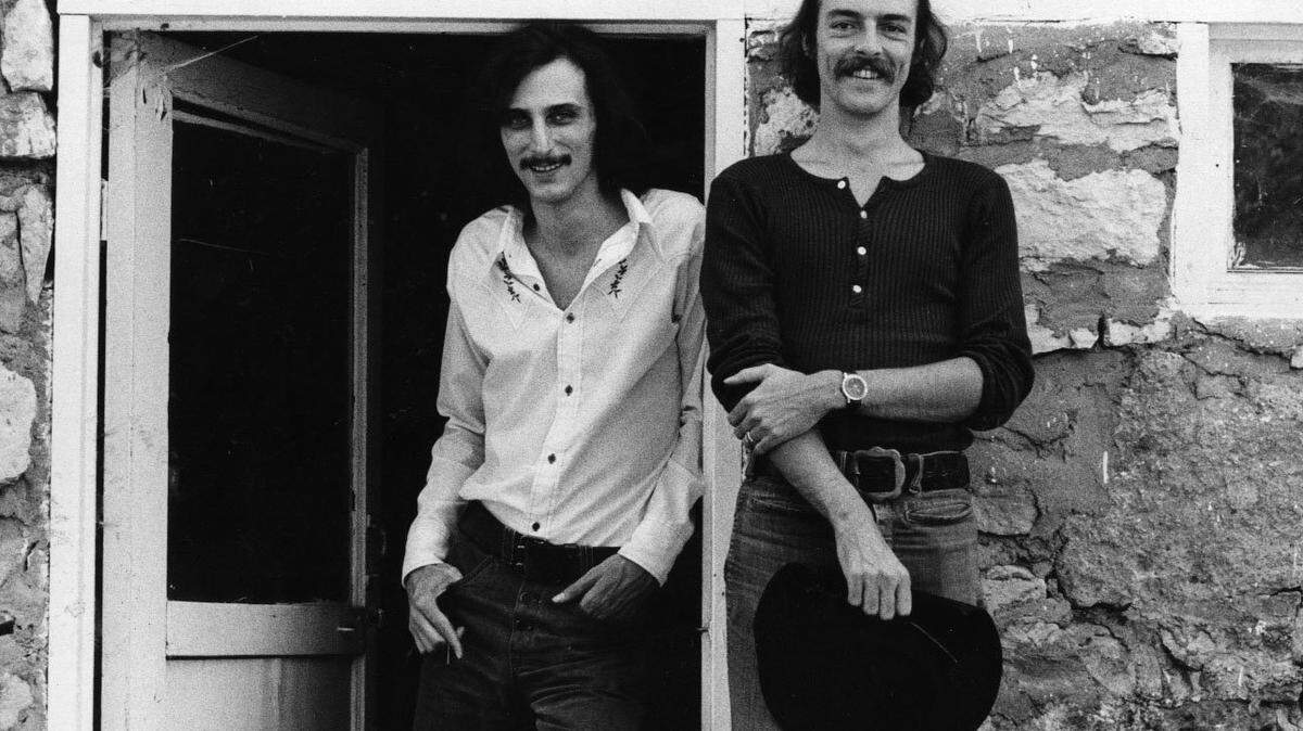 Tom Shipley, left, with Michael Brewer in 1971. Shipley died Aug. 24 at the age of 84.