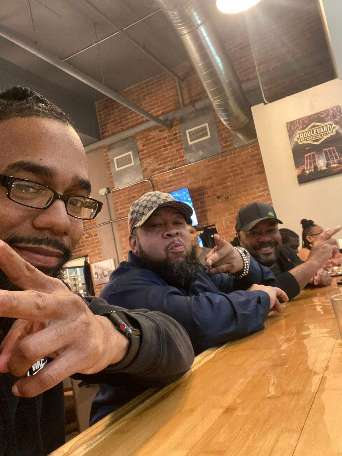 On The left is Alan Kneeland, co-owner of The Combine, seen with Tracy Bobo, right, sitting where he usually sat at the bar and where Kneeland held a tribute after Bobo’s death.