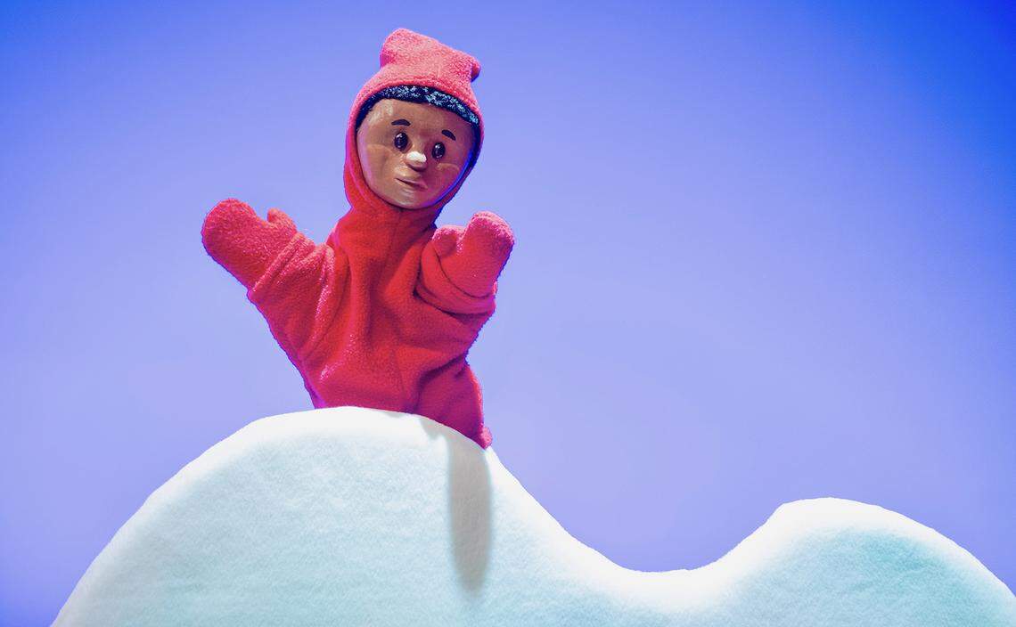 The Paul Mesner Puppets are featured in “The Snowy Day,” based on the children’s book by Ezra Jack Keats.