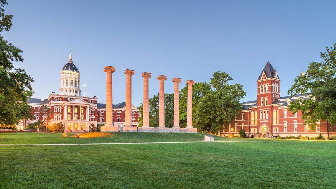 The columns at the University of Missouri in Columbia