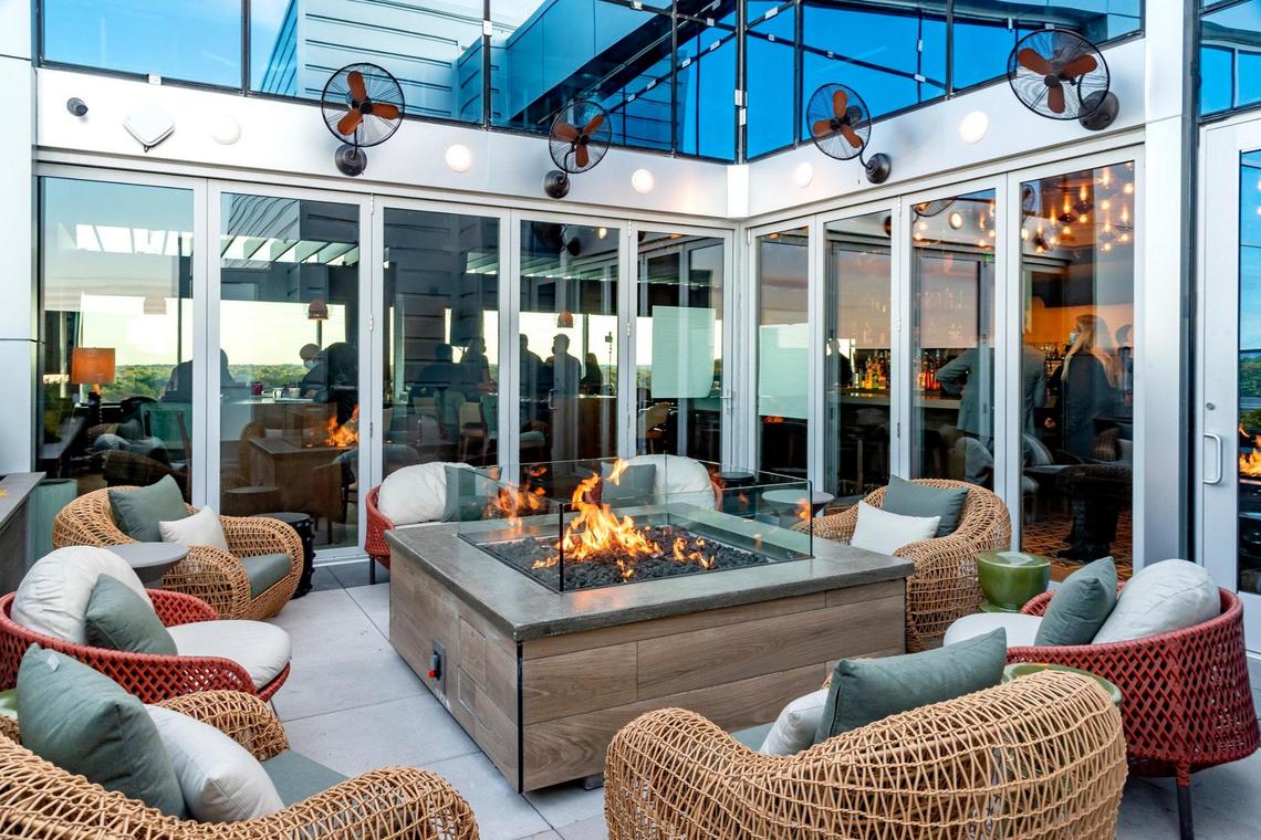 Prime Social has a rooftop patio overlooking the Country Club Plaza.