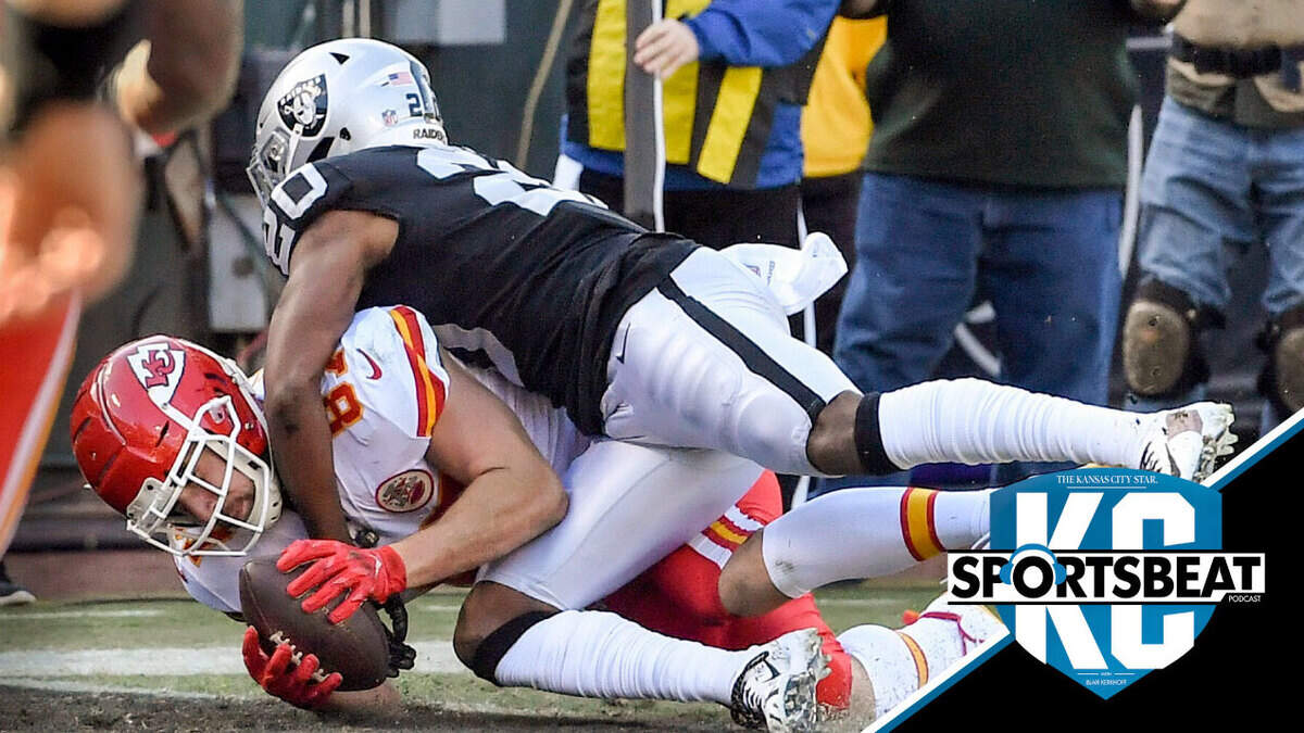 Which Chiefs player will be the one to watch on Sunday against the Oakland Raiders? One A-team members says Travis Kelce.