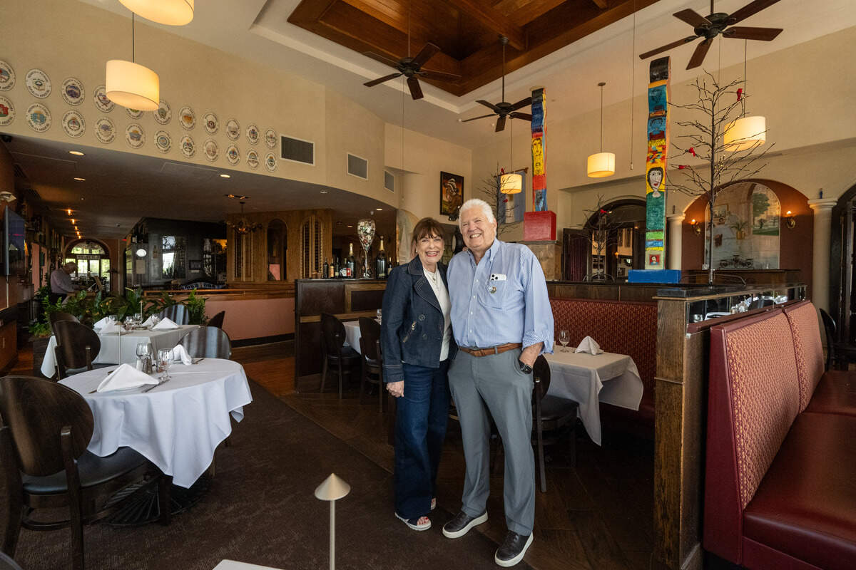 Owners Gary and Christina Worden pose at their restaurant, Piropos, on Tuesday, June 2, 2026, in Kansas City. Some of the recipes used have been passed down through Christina’s family for generations.