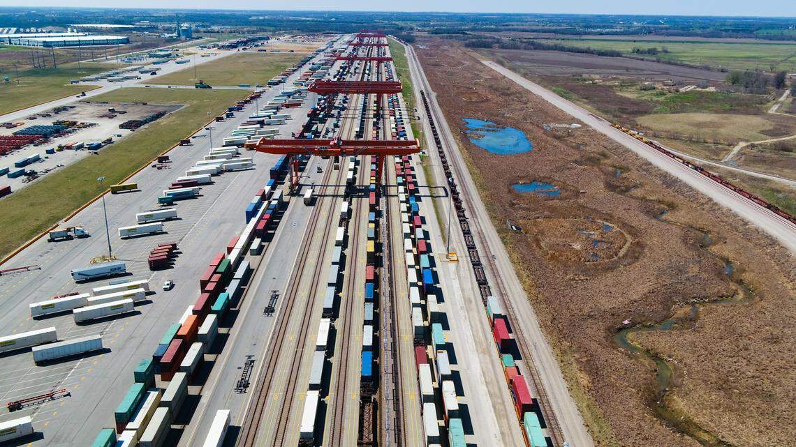 BNSF Railway covers 28 states and over 40 ports, transporting both products and materials.