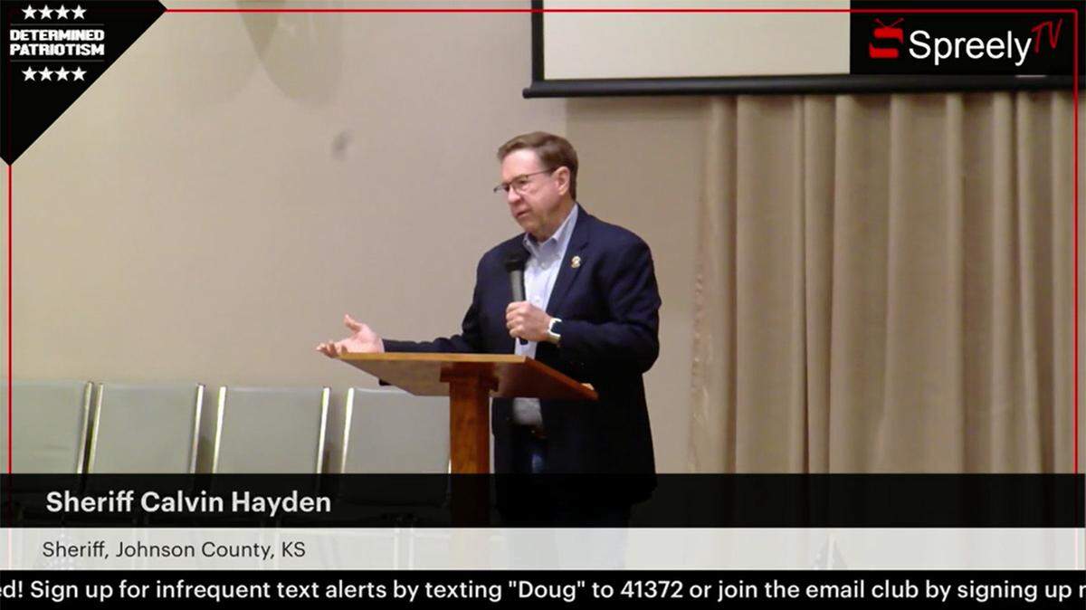 Calvin Hayden appeared at a recent Kansas City, Kansas, conference that also featured Michael Flynn and Mike Lindell.
