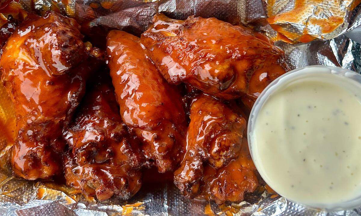 Mr. Wingz sells buffalo chicken wings, shrimp and more.