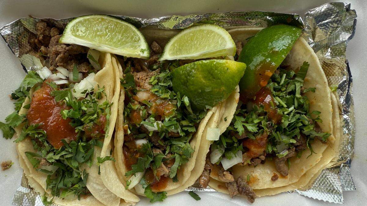 Macarena’s Mexican Food sells street tacos and more.