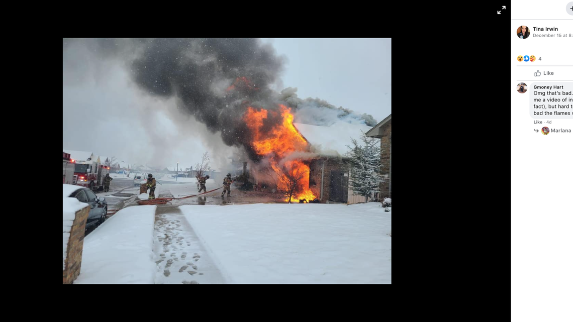 Tina Irwin says her house burned while she was working in the COVID ICU at Mercy Hospital in Oklahoma City.
