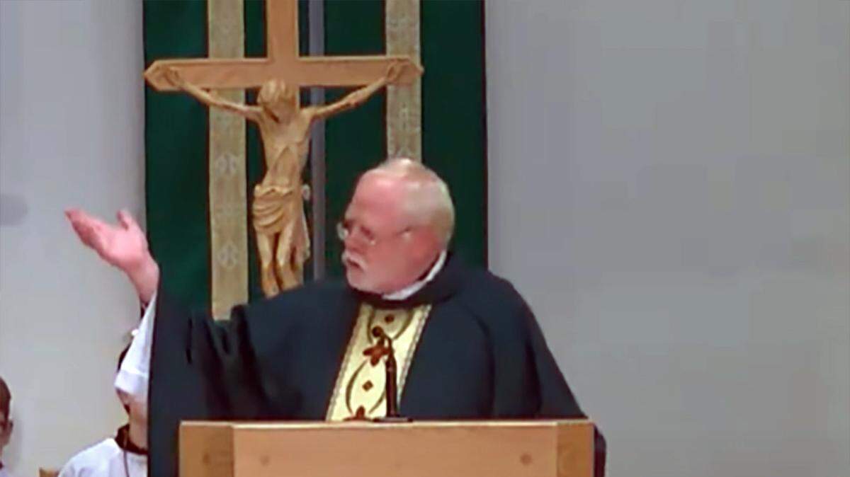 Father John Pilcher told the congregation at Holy Trinity that when he was in Topeka, “an allegation was brought up against me.” Parishioners exploded.