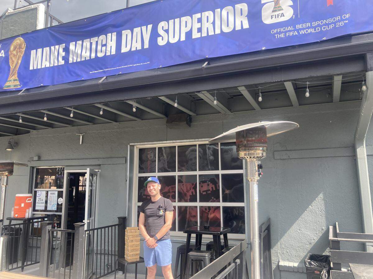 Andy Frye, general manager of Up-Down Arcade Bar. “Our expectation right now is for a whole lot of visitors,” he said of customers doing the 2026 FIFA World Cup, starting in June.