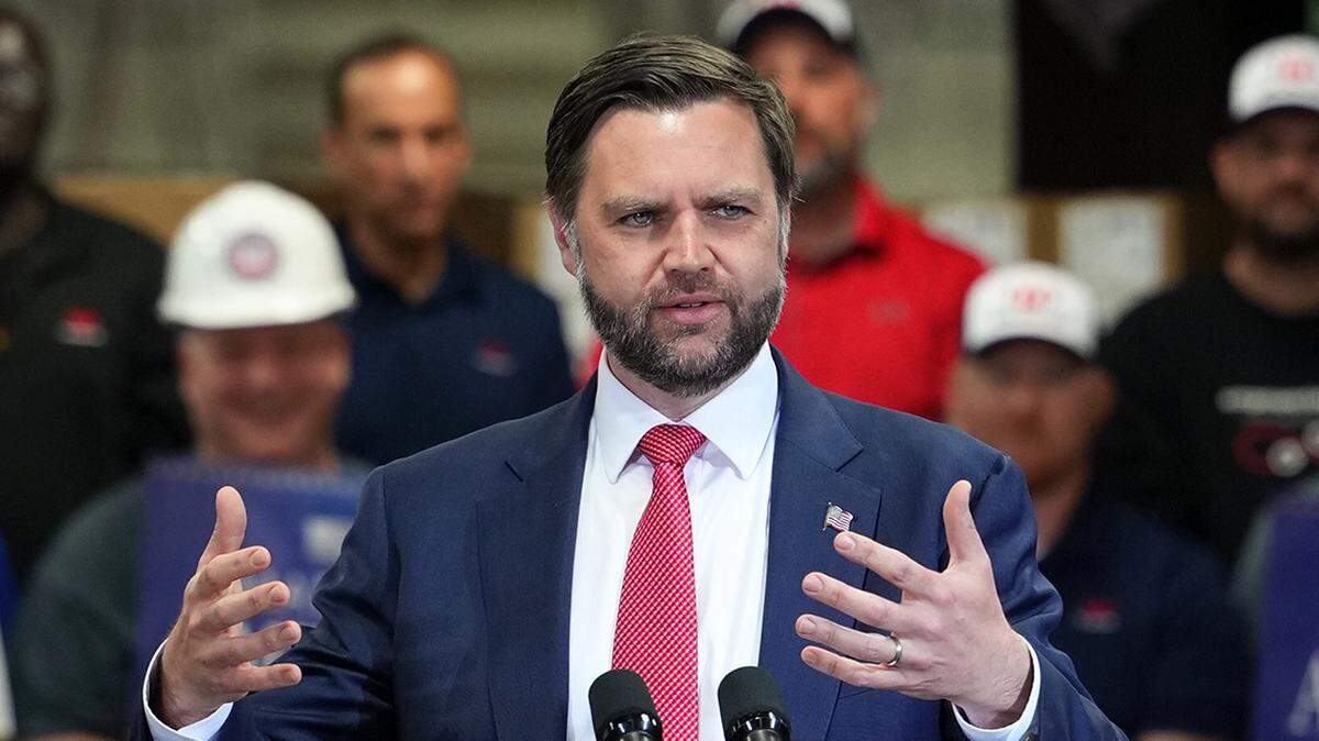 KANSAS CITY, MISSOURI - MAY 18: U.S. Vice President JD Vance speaks during an event at Milbank Manufacturing Company on May 18, 2026 in Kansas City, Missouri. Vance is in Kansas City to deliver remarks on the Trump administration’s efforts to support American manufacturing. (Photo by Eric Lee-Pool/Getty Images)