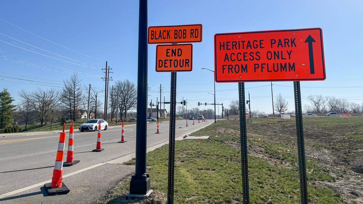 Construction continues on Black Bob Road this year in south Olathe, as the joint city-county project aims to overhaul the road for safety improvements.