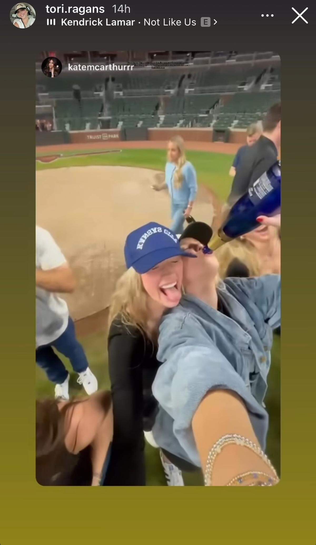 Kate McArthur, who is married to pitcher James McArthur, shared this fun photo.