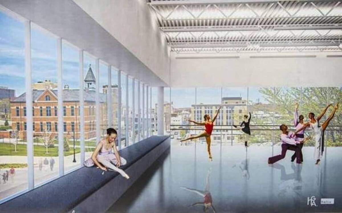This was an early rendition of a proposed downtown UMKC Conservatory.