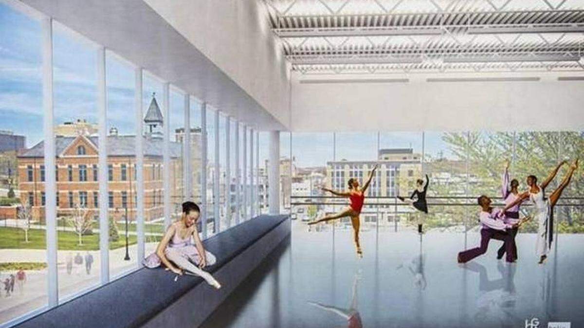 This was an early rendition of a proposed downtown UMKC Conservatory.