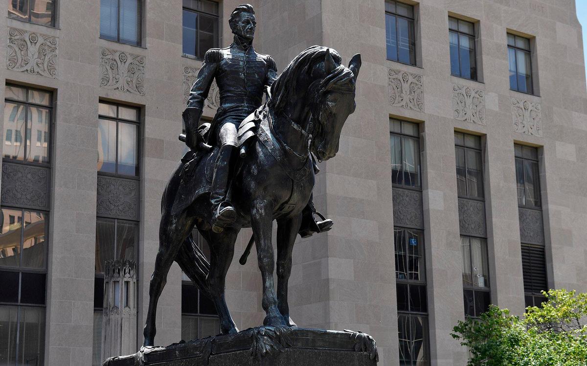 Earlier this week, a statue of Andrew Jackson stood unscathed in front of the Jackson County Courthouse in downtown Kansas City.
