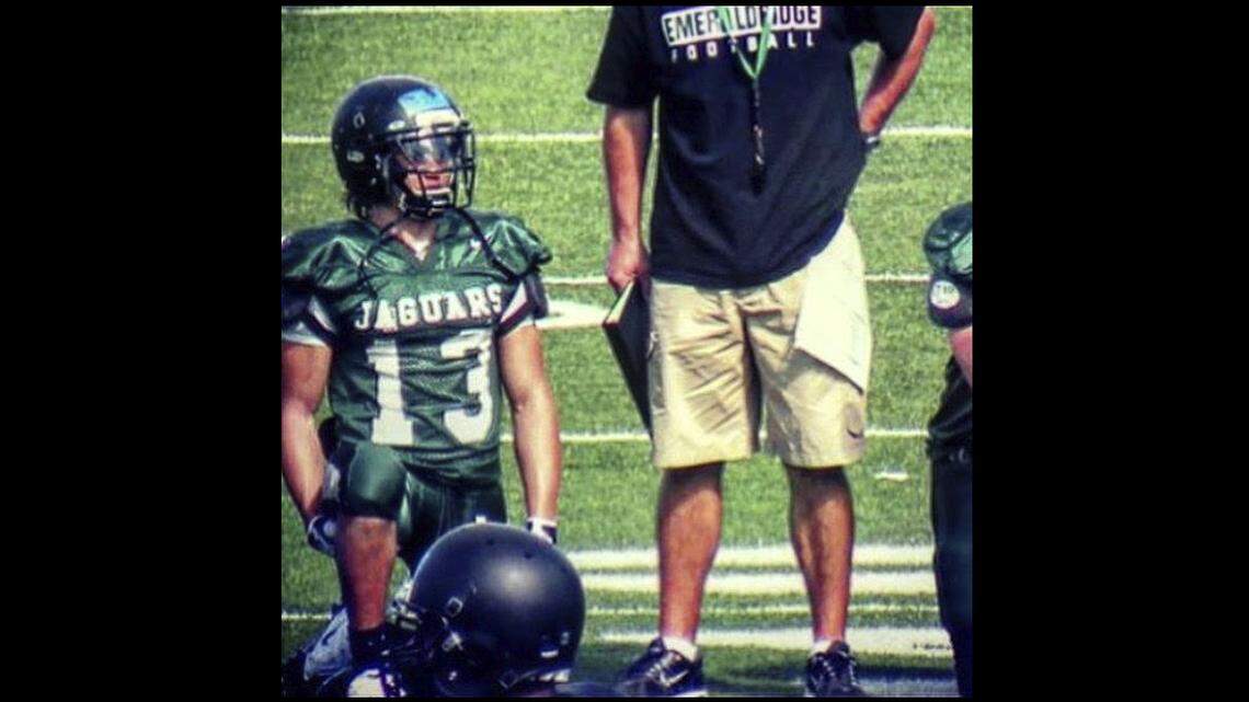 Jason Britt, above, played high school football in Washington state.