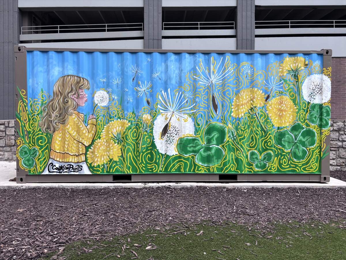 Christine Cookson’s piece titled “Wandering Dreams,” seeks to bring peace to travelers at Oppenstein Brothers Memorial Park.
