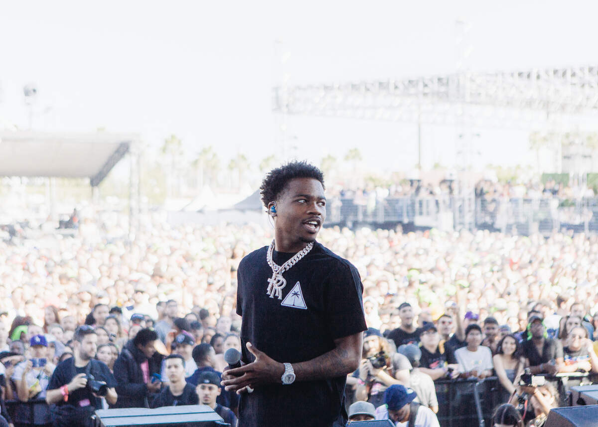 Roddy Ricch is featured on “Ballin’,” which was produced by Justus West of Overland Park and is up for a Grammy Award.