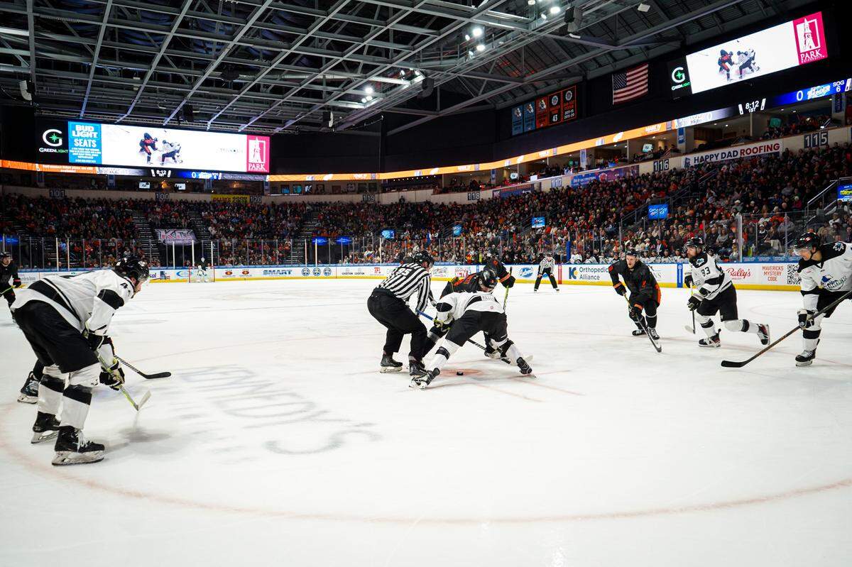 The Kansas City Mavericks take on the Wichita Thunder in a New Year’s Eve match at Cable Dahmer Arena.