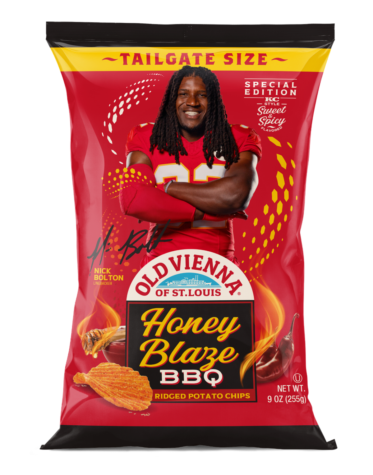 Nick Bolton helped develop the taste of these potato chips.