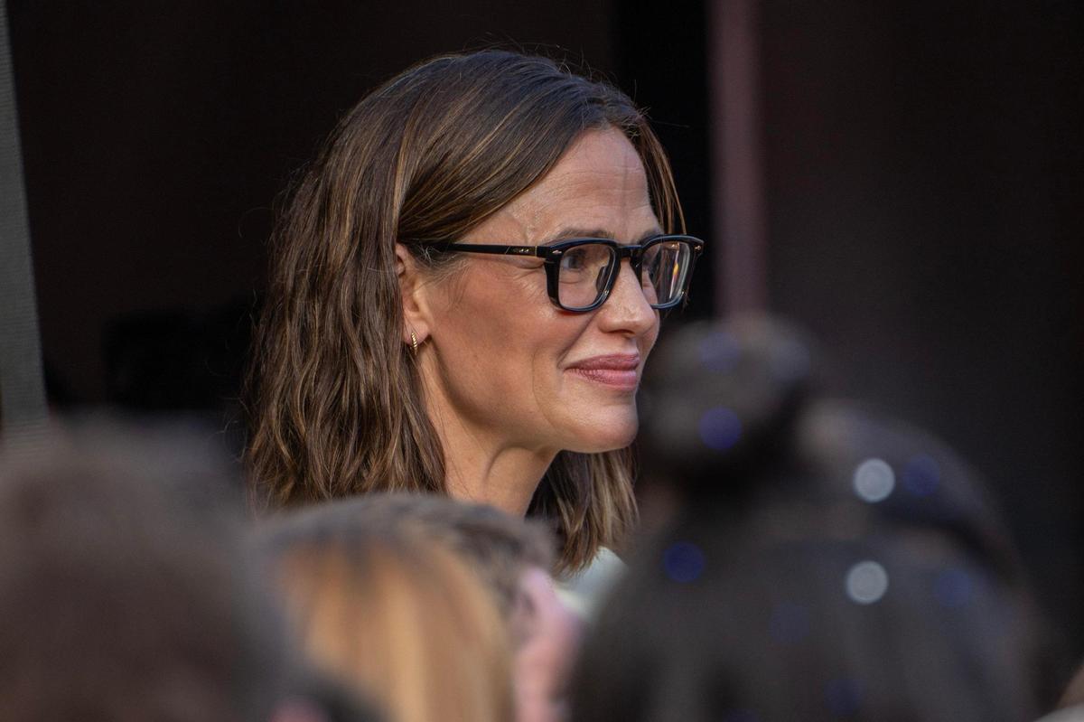 Actress Jennifer Garner attends Taylor Swift’s Eras Tour at GEHA Field at Arrowhead Stadium on Friday, July 7, 2023, in Kansas City.