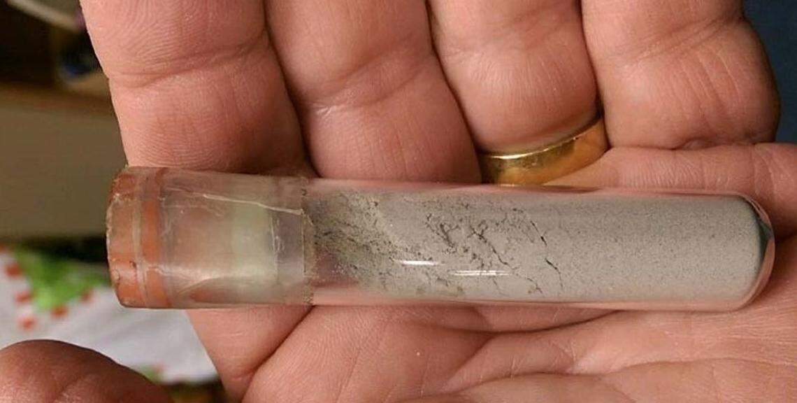 A glass vial, said to contain moon dust that was a gift from astronaut Neil Armstrong, is the subject of a federal court case in Kansas.