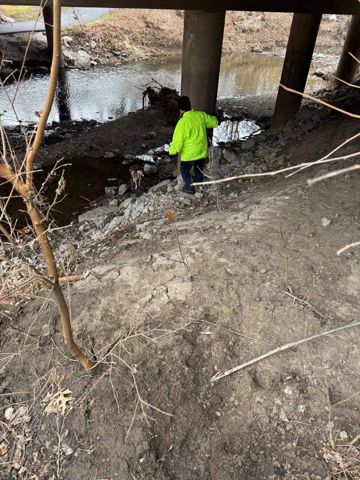Search dogs found Gracie’s scent near stormwater drainage pipes along Tomahawk Creek.