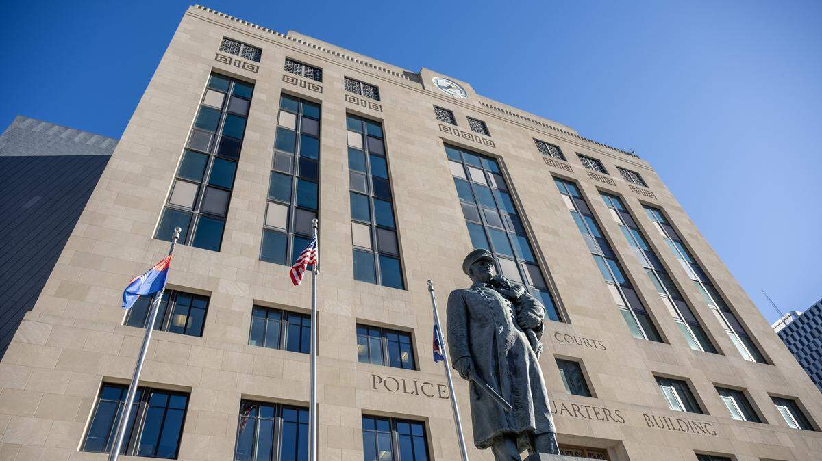 The Kansas City Missouri Police Department building at 1125 Locust St., is pictured on Thursday, Dec. 4, 2025.