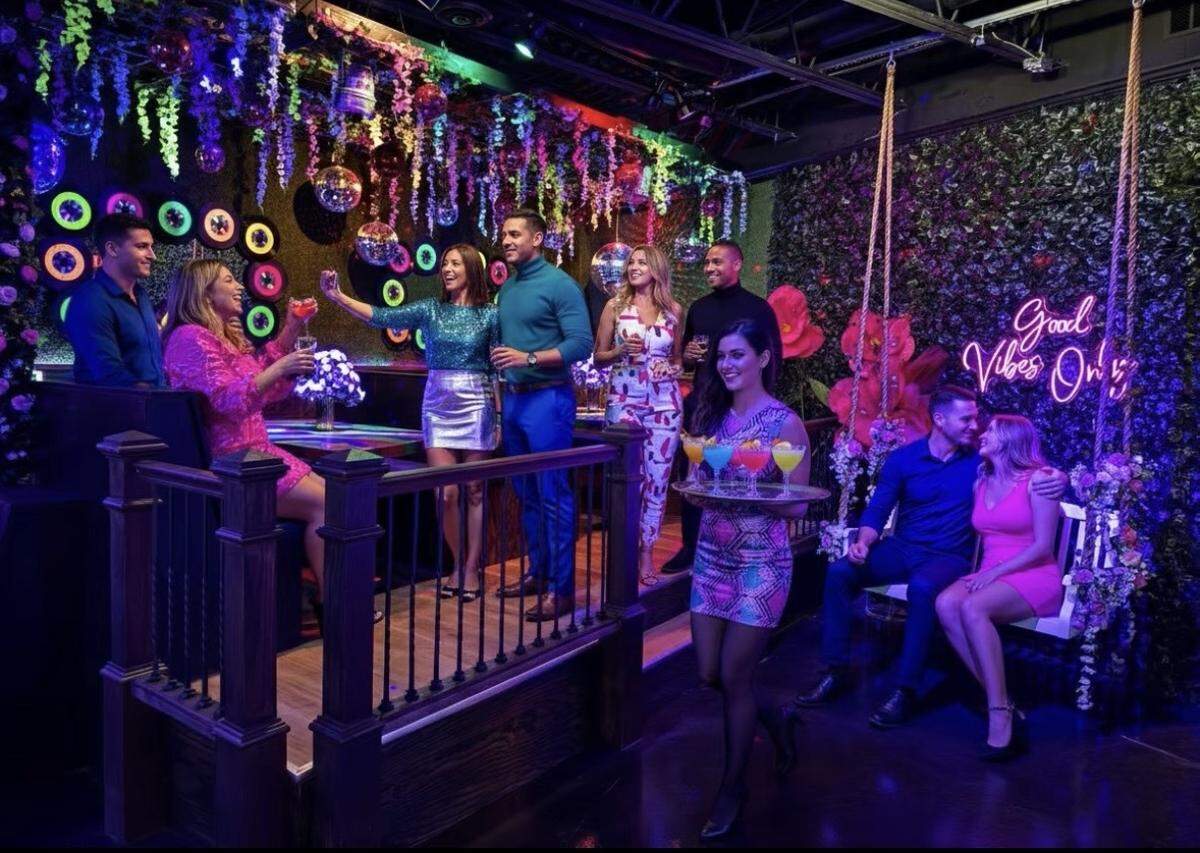 A photo with AI-generated people was created of Vibe post-construction to show what the inside would look like once it was full.