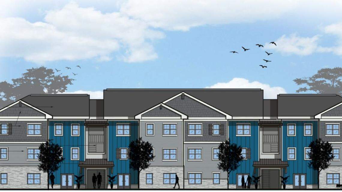 A proposal for Hedge Lane Apartments in Shawnee is presented at the Johnson County Board of County Commissioners meeting on Thursday, May 19. Sunflower Development Group and Consolidated Housing Solutions have asked the board for $1 million of community support funds to help finish the project.