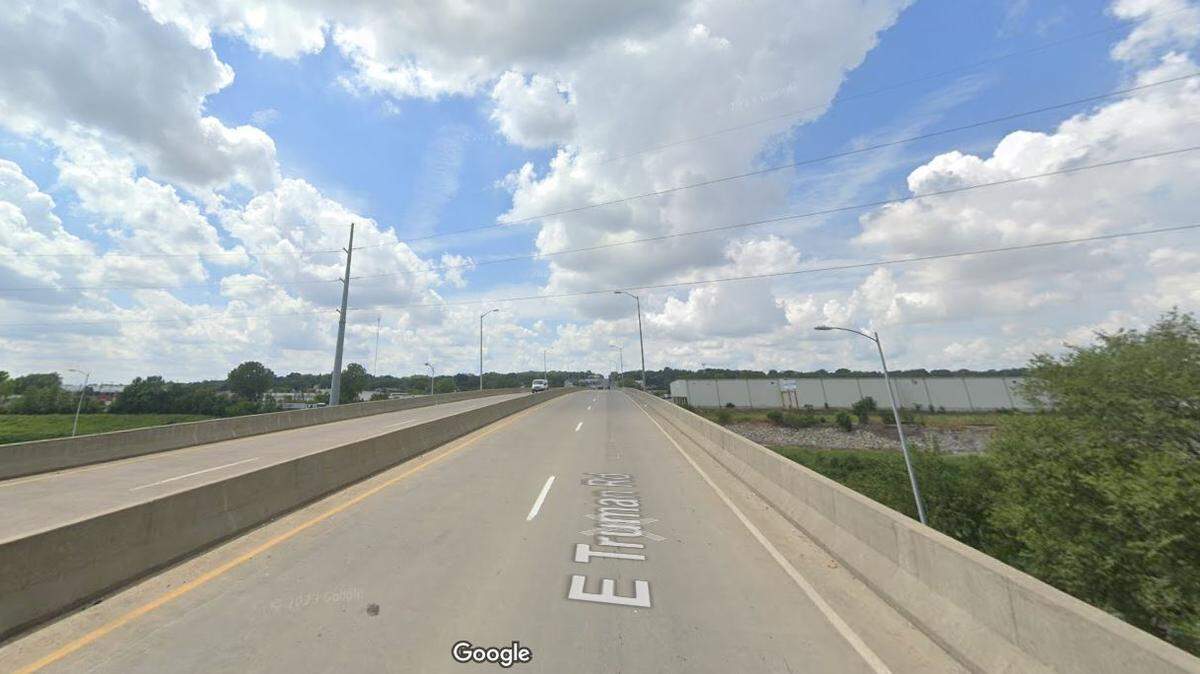 The rider of a “pocket rocket” mini motorbike suffered life-threatening injuries when a pickup truck crashed into her Sunday evening on the Truman Road bridge over Manchester Trafficway in the Blue Valley Industrial area of Kansas City. This Google Maps Street View image of the area is from August.