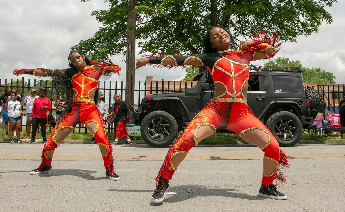 The Kansas City Dynamites performed at the 13th annual JuneteenthKC Cultural Parade in the 18th and Vine District.