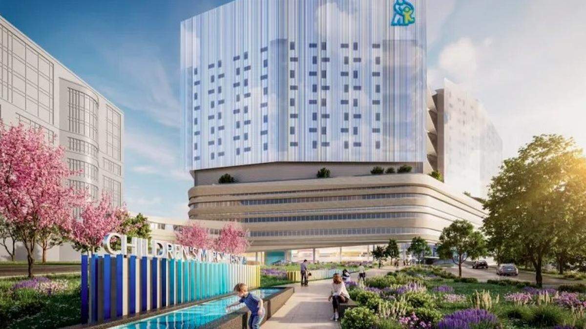 Children’s Mercy’s planned acute care tower is expected to be located east of Gillham Road on the hospital’s Adele Hall Campus. (Provided)