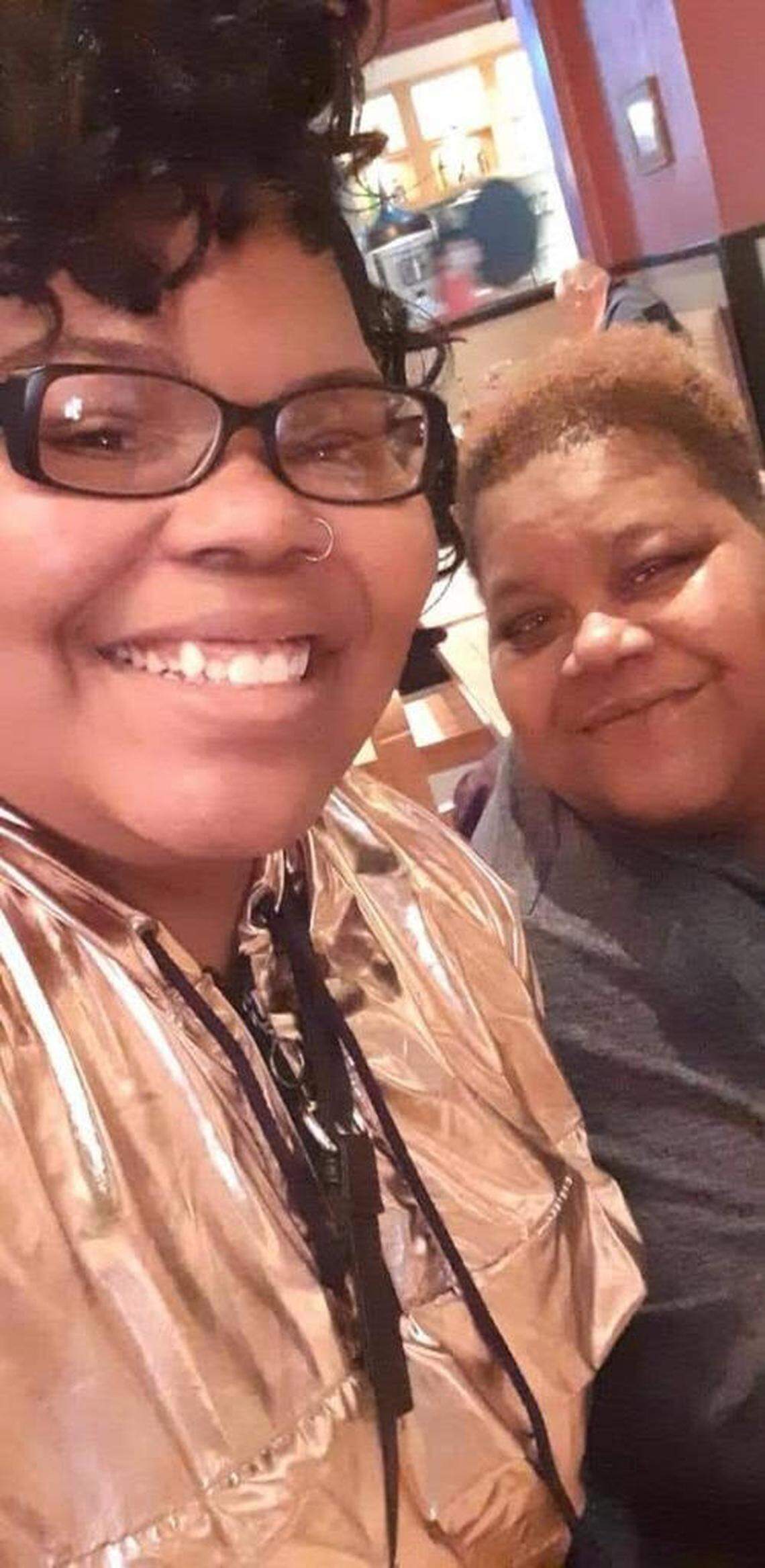 Tiona Watson with her mother, Denise Watson.
