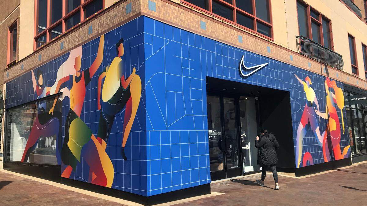 The new Nike store on the Country Club Plaza.
