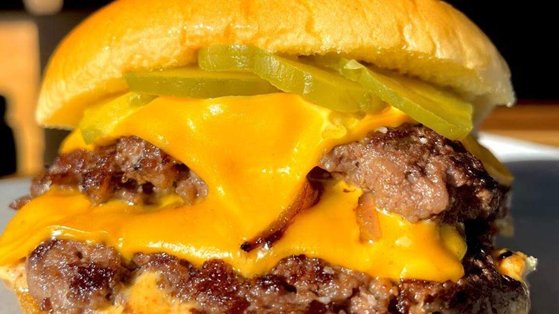 Smash-N-Nash’s hand-made smash burger (Angus ground chuck, grilled onions, pickles and Mash sauce).