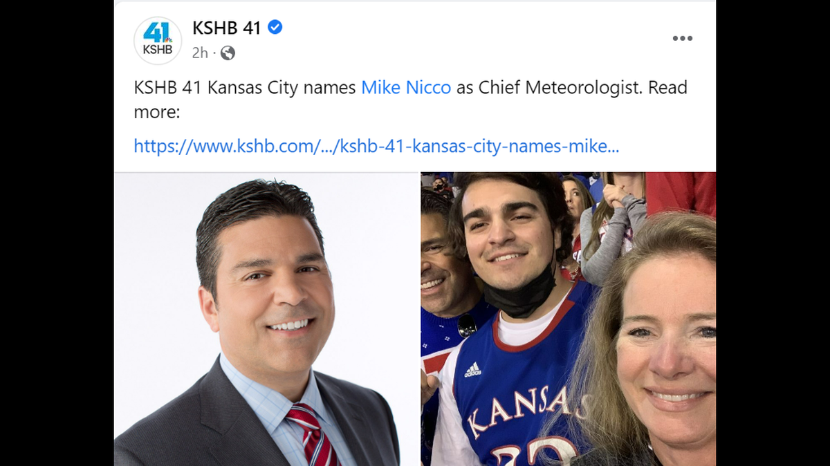 Mike Nicco of Leavenworth, Kansas, will replace KSHB 41’s Chief Meteorologist Gary Lezak, who has worked at the station since 1999. Nicco is set to make his debut toward the end of November, according to a KSHB 41 report.