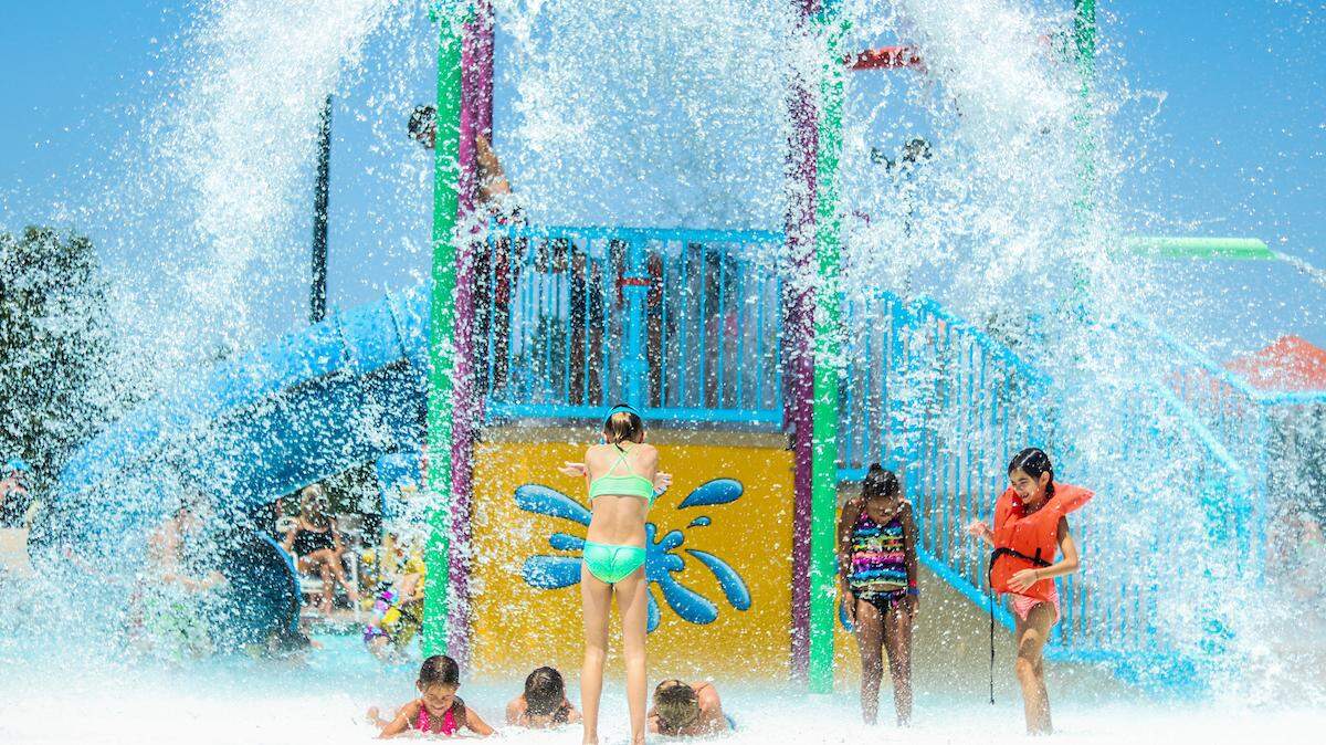 Kids enjoy the fun at Black Bob Bay.