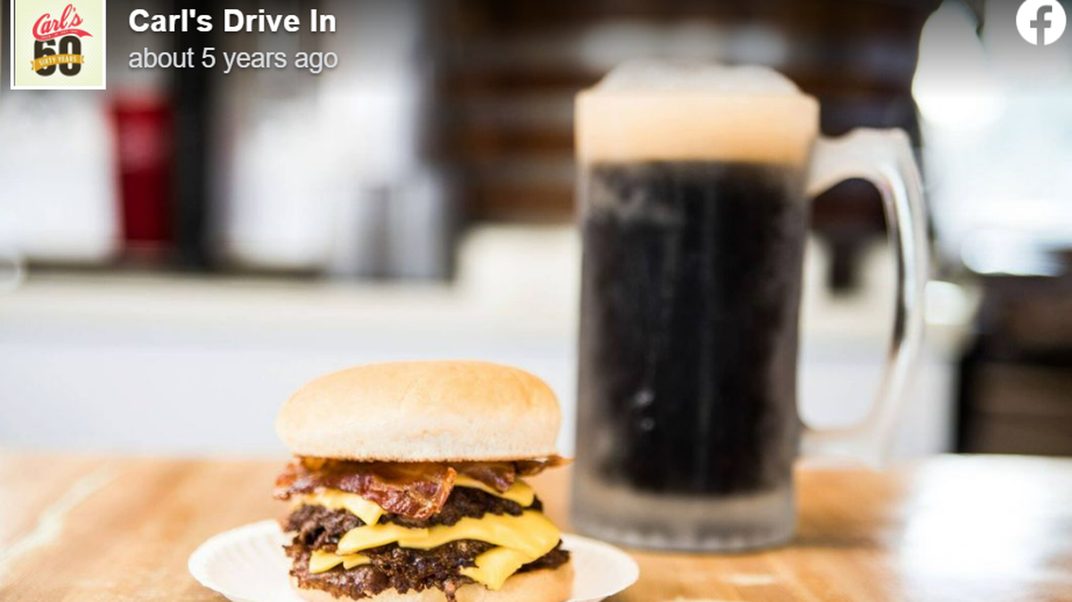 Carl’s Drive In serves burgers and homemade root beer. It recently ranked as the No. 1 place to get a cheeseburger in Missouri.