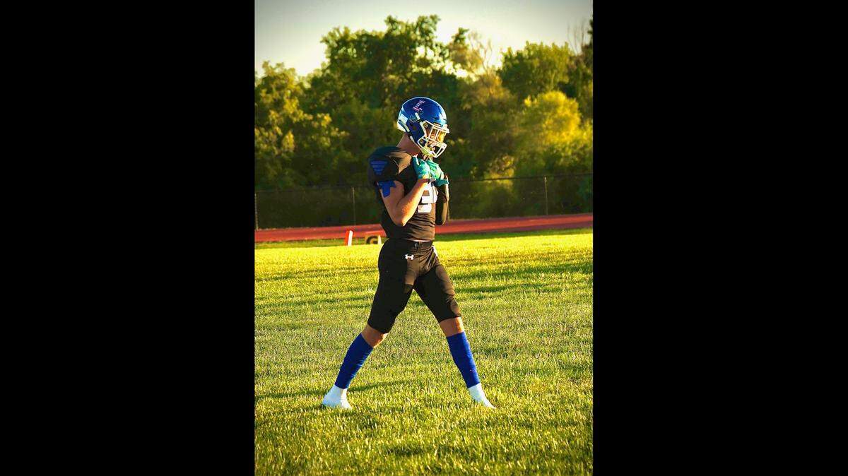 Lone Jack High School junior linebacker Clayton Layden.