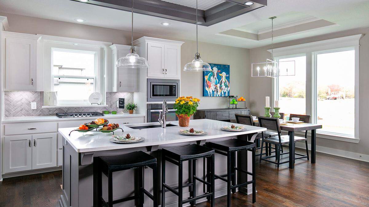 A selection of inventory homes is nearing completion in the latest phase of The Reserve at Riverstone that includes ranch, reverse, 1 ½-story and 2-story floor plans.