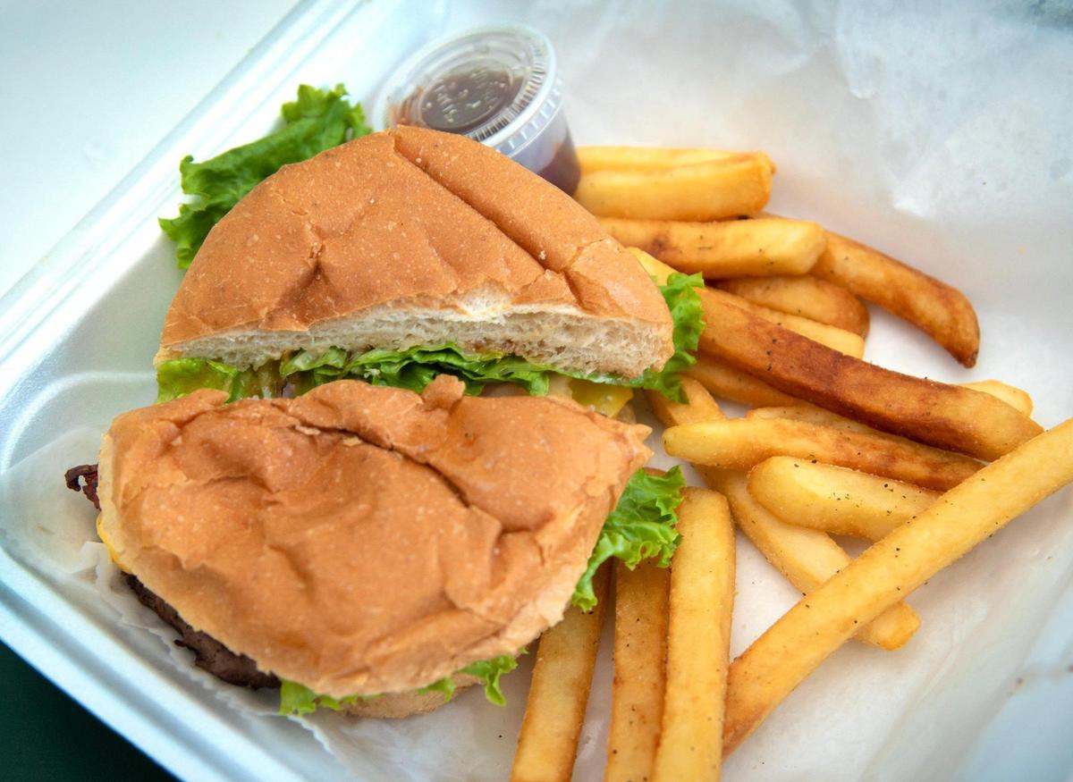 Burger at Black Wall Street.