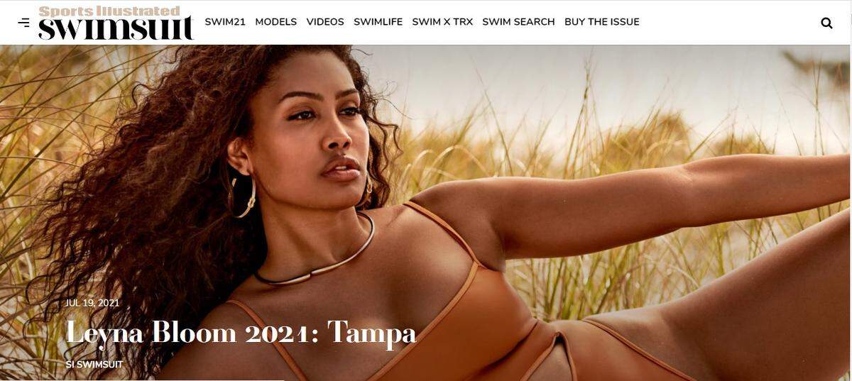 Trans model Leyna Bloom is the first transgender person to grace the cover of Sports Illustrated’s Swimsuit edition