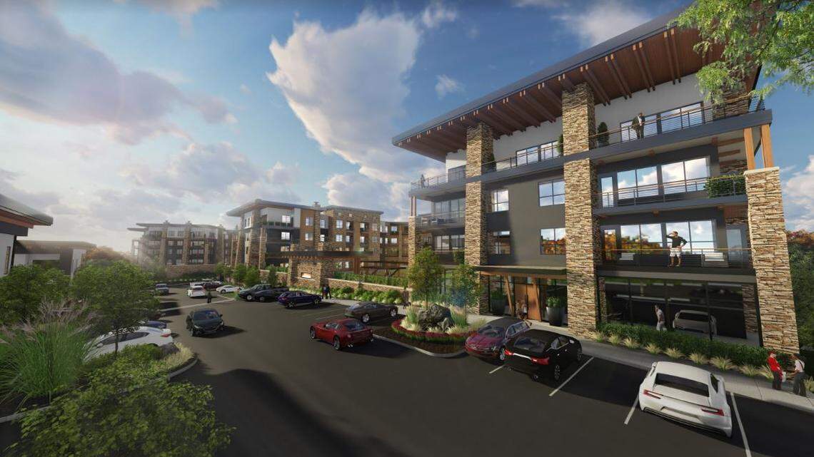 Oddo Development is proposing a mixed-use development in Olathe’s Cedar Creek neighborhood, with 300 apartments and restaurants.