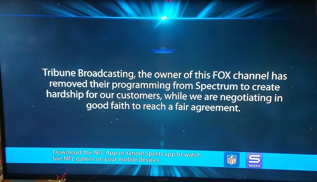Spectrum cable customers in the Kansas City area see messages like this when viewing Fox4.