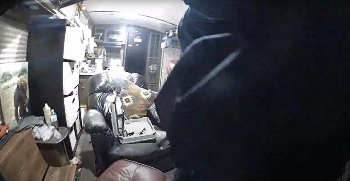 Police entered a trailer during a standoff where three people, including a 2-year-old girl, were killed in Baxter Springs, Kansas.