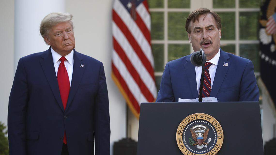My Pillow CEO Mike Lindell has claimed Donald Trump will be president again by August.
