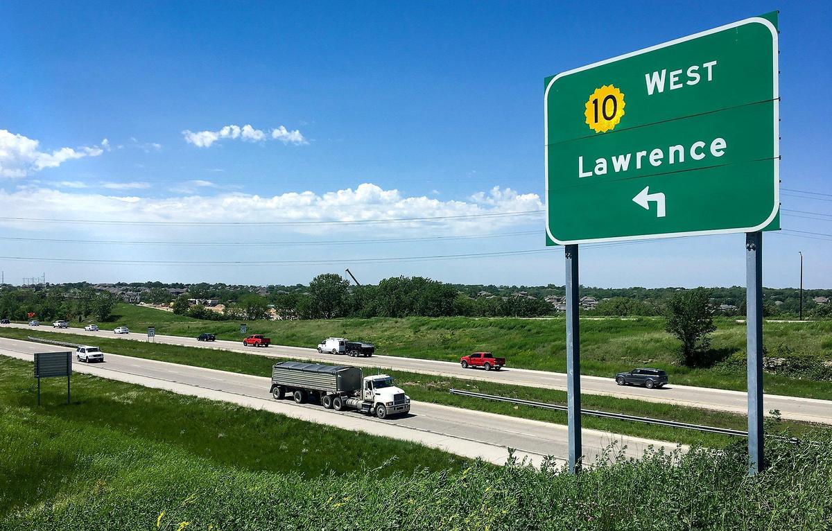 File photo of K-10 near Lenexa.
