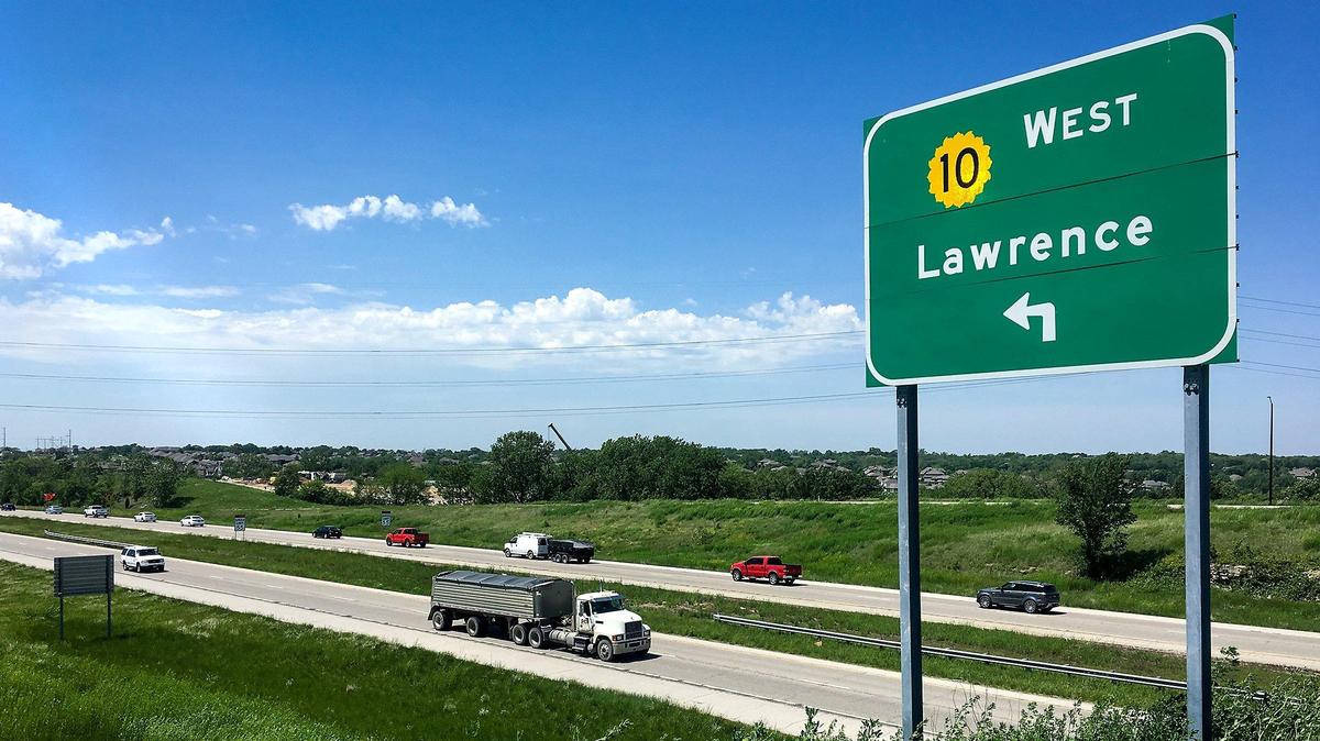 File photo of K-10 near Lenexa.
